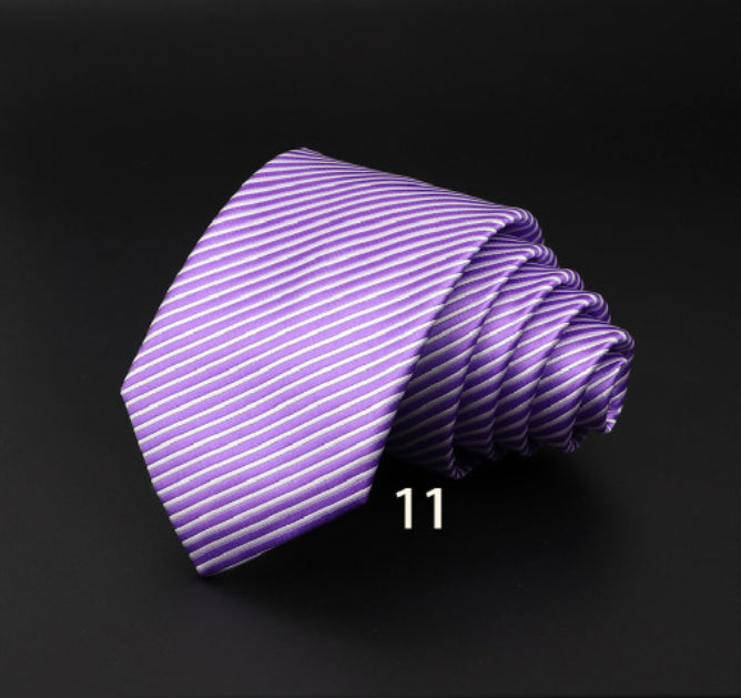 Men's Striped British Gentleman Polyester Fiber Tie