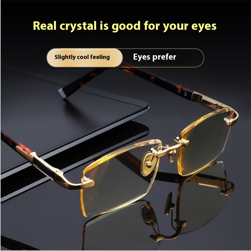Natural Crystal Reading Glasses Anti-radiation Anti-Blue Ray
