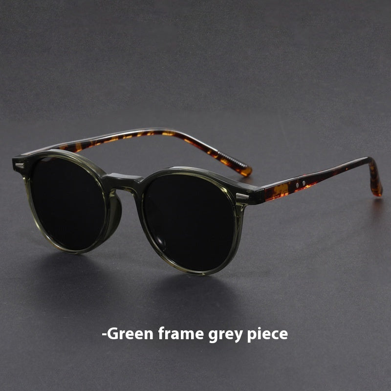 Ultra-light Round Frame UV Protection Retro Sunglasses