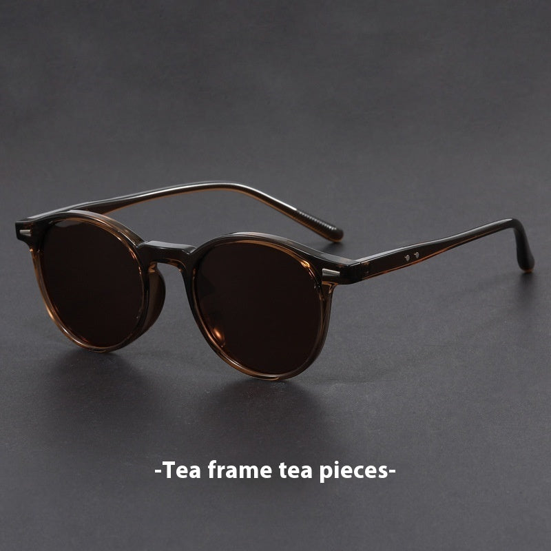 Ultra-light Round Frame UV Protection Retro Sunglasses