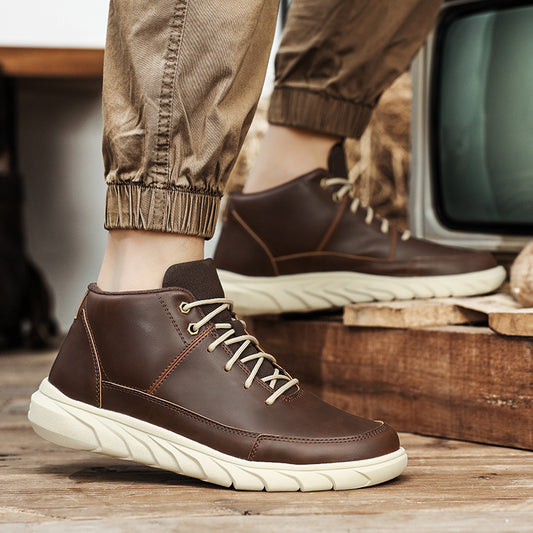 Mid-top Outdoor Wear-resistant Plus Size Worker Boot